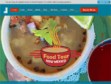 Tablet Screenshot of foodtournewmexico.com